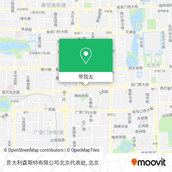 意大利森斯特有限公司北京代表处地图