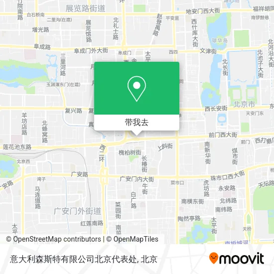 意大利森斯特有限公司北京代表处地图