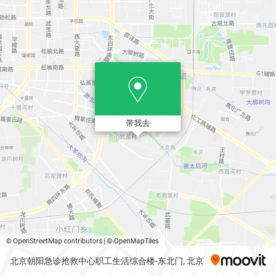 北京朝阳急诊抢救中心职工生活综合楼-东北门地图