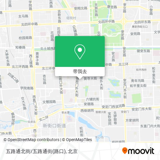 五路通北街/五路通街(路口)地图