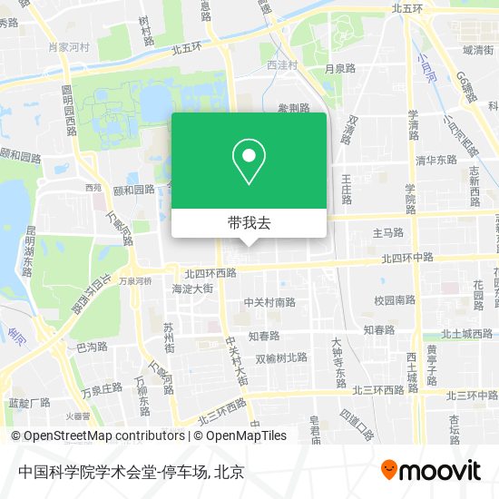 中国科学院学术会堂-停车场地图