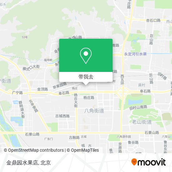 金鼎园水果店地图