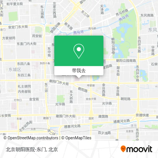 北京朝阳医院-东门地图