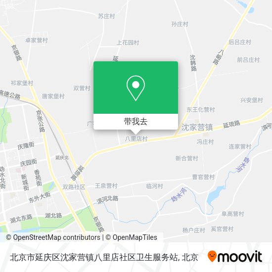北京市延庆区沈家营镇八里店社区卫生服务站地图