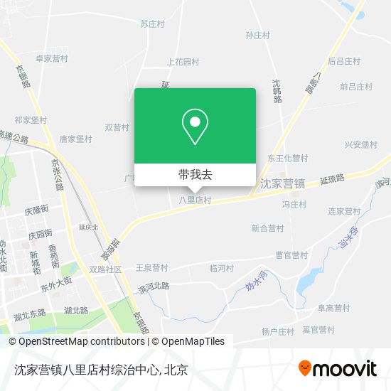 沈家营镇八里店村综治中心地图