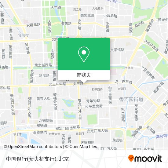 中国银行(安贞桥支行)地图