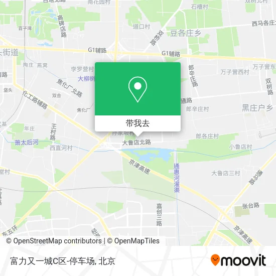富力又一城C区-停车场地图