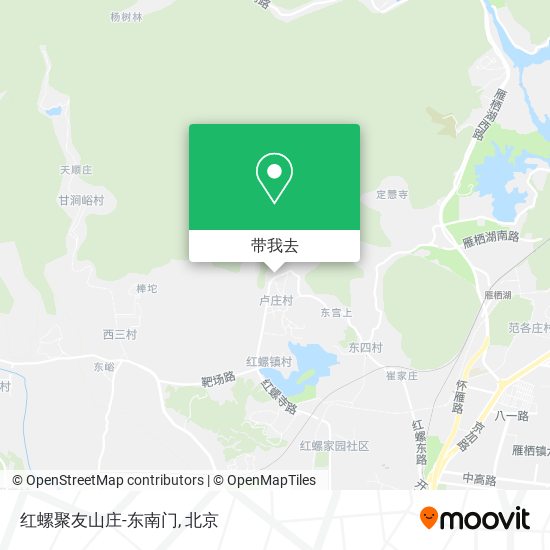 红螺聚友山庄-东南门地图