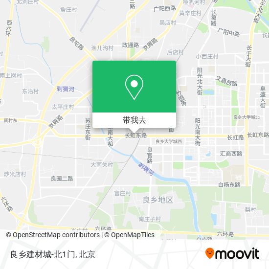 良乡建材城-北1门地图