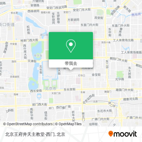 北京王府井天主教堂-西门地图