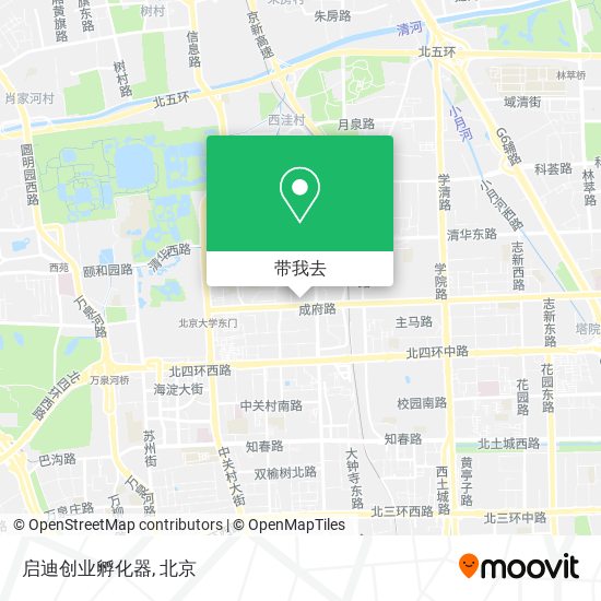 启迪创业孵化器地图