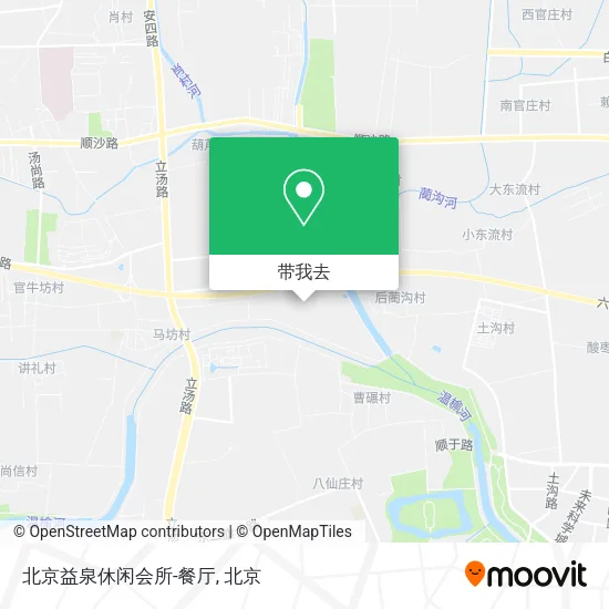 北京益泉休闲会所-餐厅地图