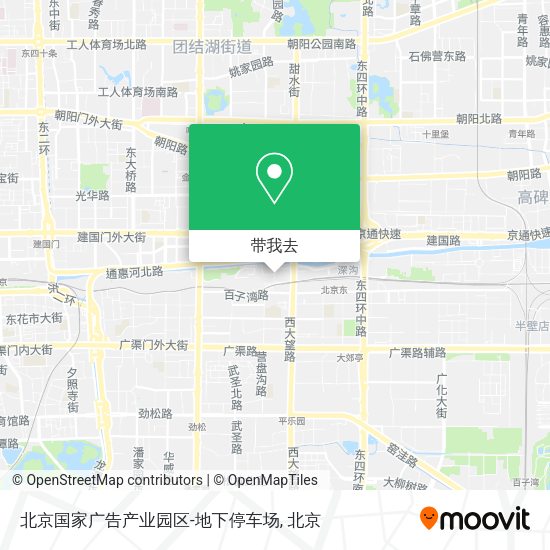 北京国家广告产业园区-地下停车场地图