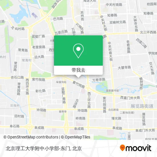 北京理工大学附中小学部-东门地图
