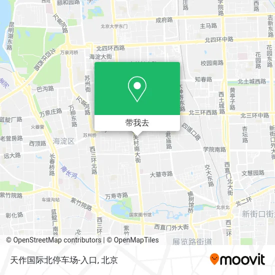 天作国际北停车场-入口地图