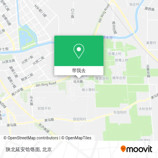 陕北延安饸饹面地图