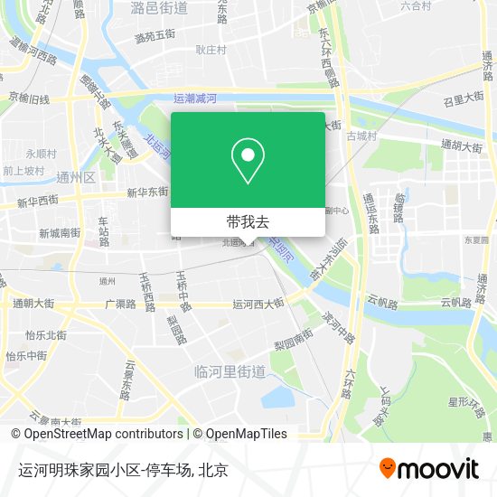 运河明珠家园小区-停车场地图