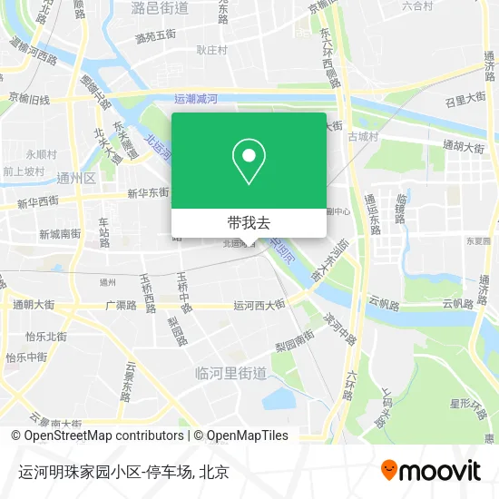 运河明珠家园小区-停车场地图
