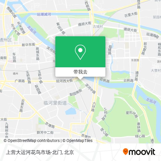 上营大运河花鸟市场-北门地图