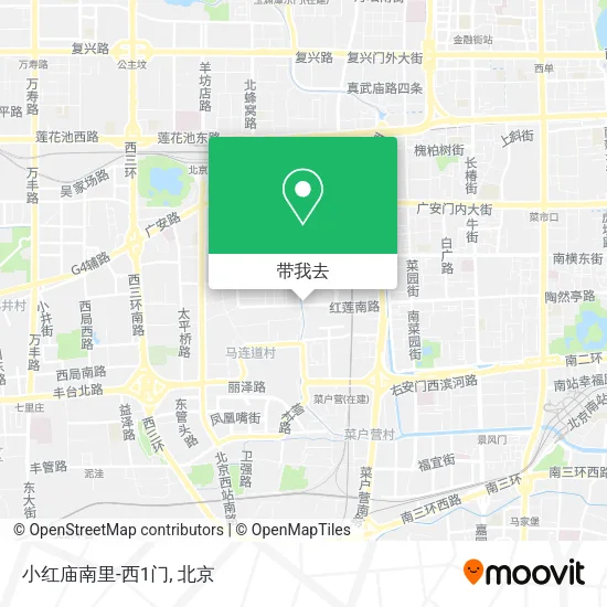 小红庙南里-西1门地图
