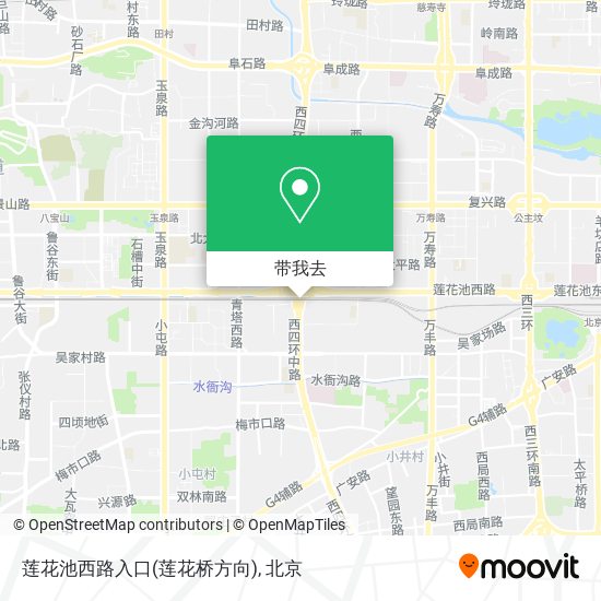 莲花池西路入口(莲花桥方向)地图