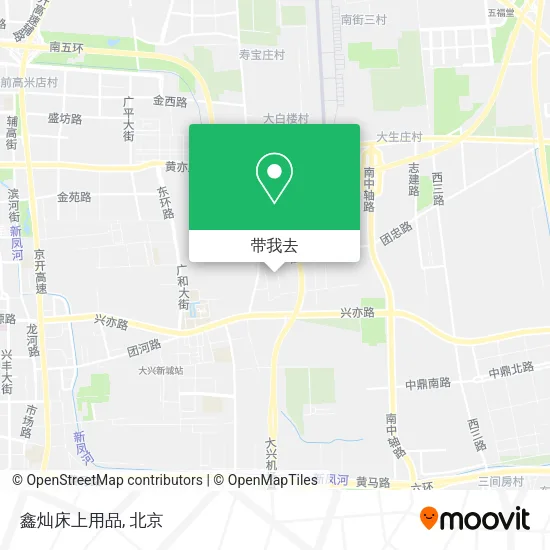 鑫灿床上用品地图
