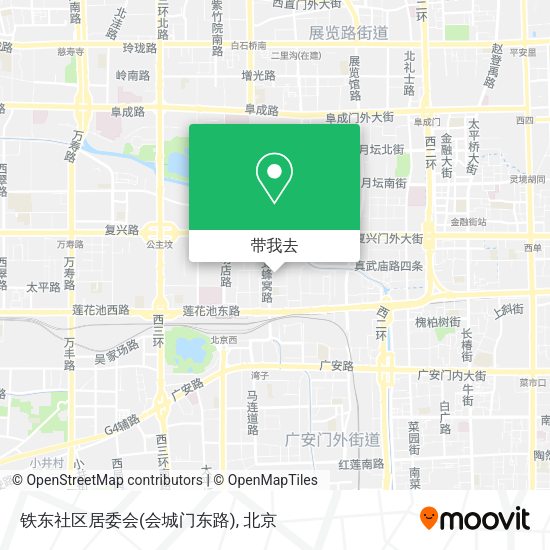 铁东社区居委会(会城门东路)地图