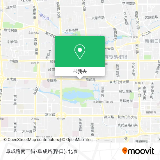 阜成路南二街/阜成路(路口)地图