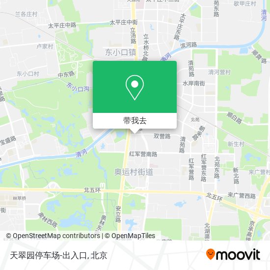天翠园停车场-出入口地图