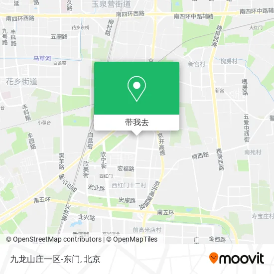 九龙山庄一区-东门地图