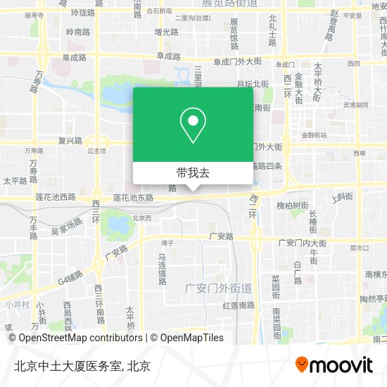 北京中土大厦医务室地图