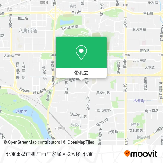 北京重型电机厂西厂家属区-2号楼地图