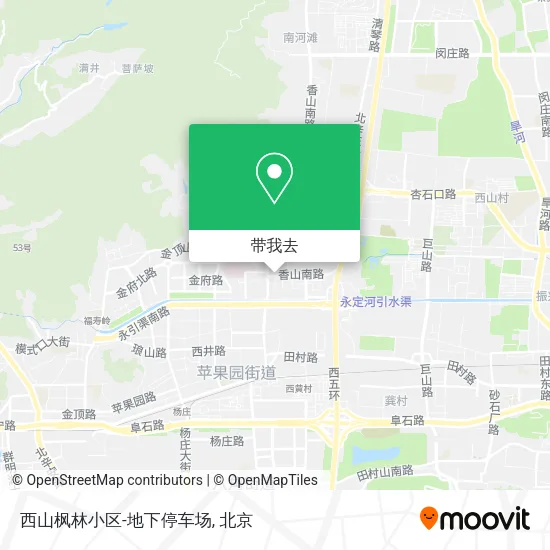 西山枫林小区-地下停车场地图