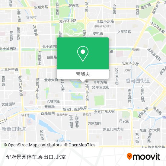 华府景园停车场-出口地图