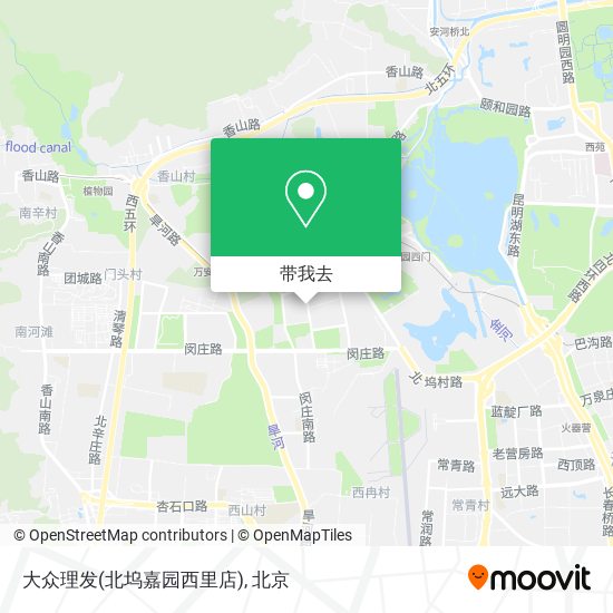 大众理发(北坞嘉园西里店)地图