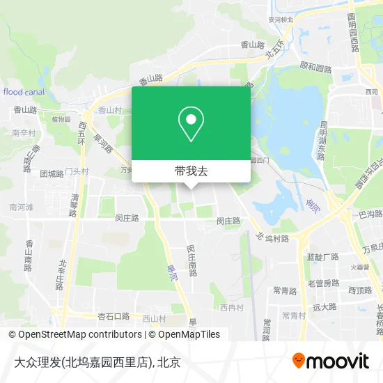 大众理发(北坞嘉园西里店)地图