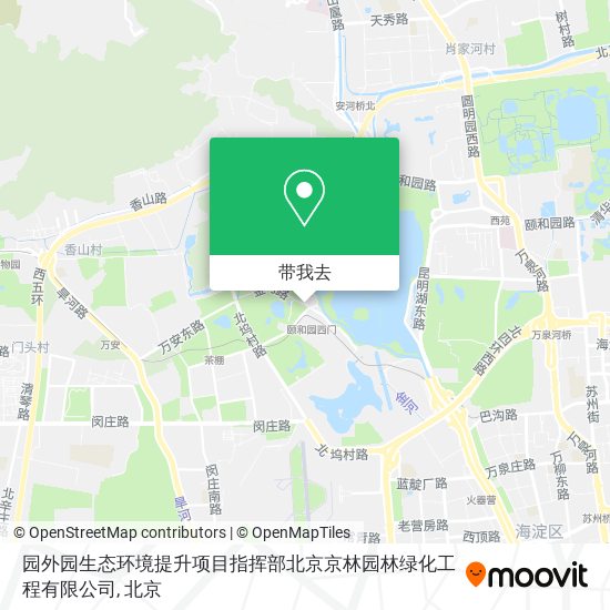 园外园生态环境提升项目指挥部北京京林园林绿化工程有限公司地图