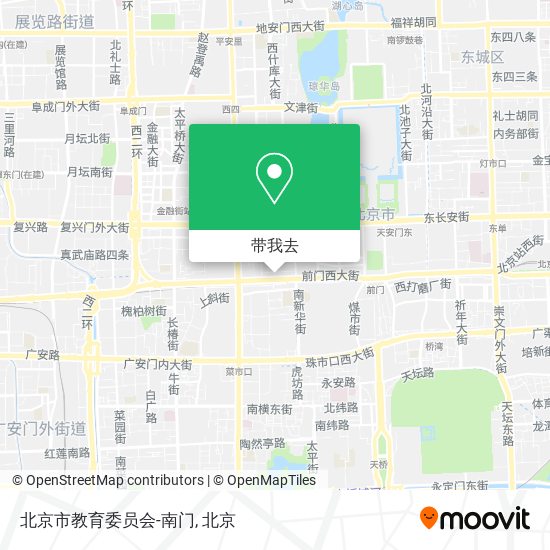 北京市教育委员会-南门地图