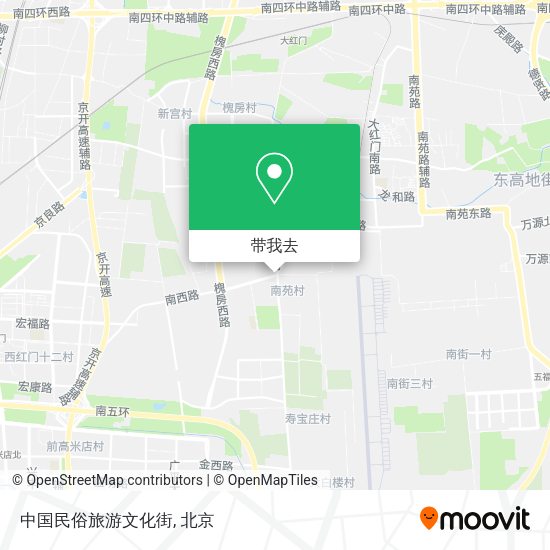 中国民俗旅游文化街地图