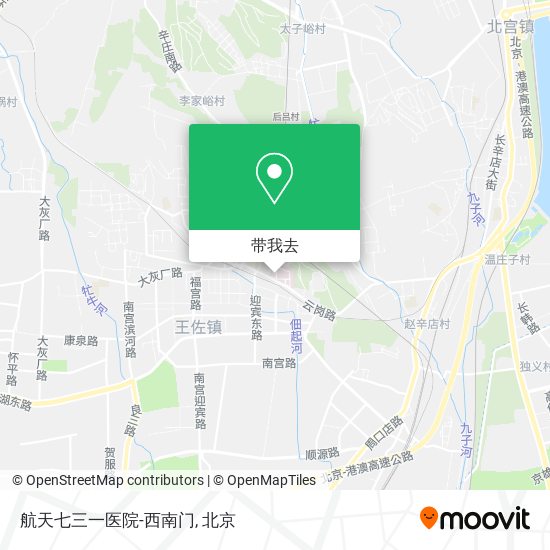 航天七三一医院-西南门地图