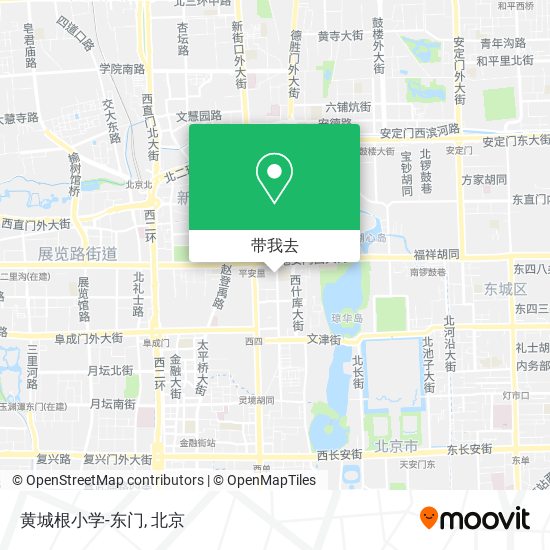 黄城根小学-东门地图