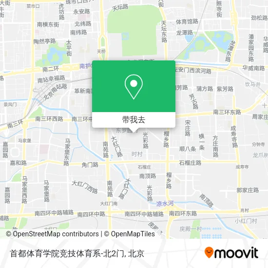 首都体育学院竞技体育系-北2门地图