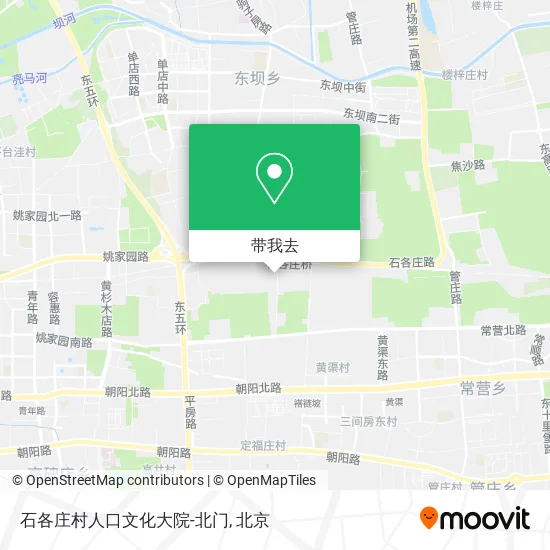 石各庄村人口文化大院-北门地图