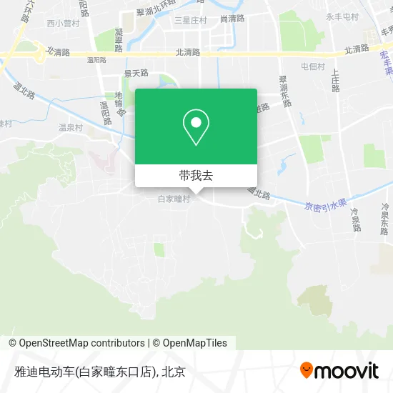 雅迪电动车(白家疃东口店)地图
