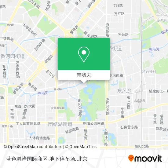 蓝色港湾国际商区-地下停车场地图