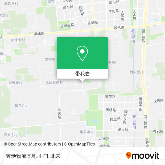 奔驰物流基地-正门地图