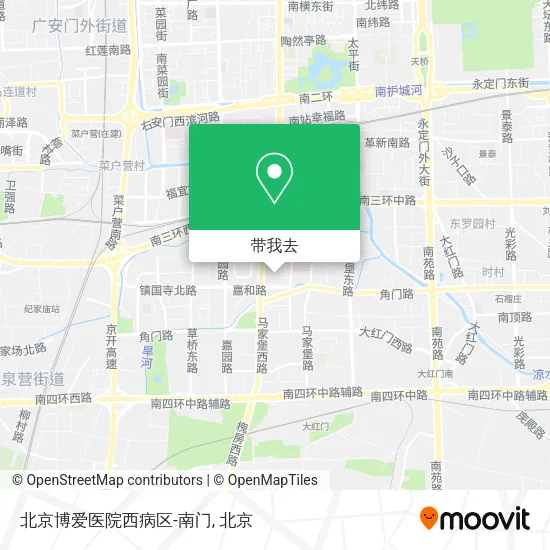 北京博爱医院西病区-南门地图