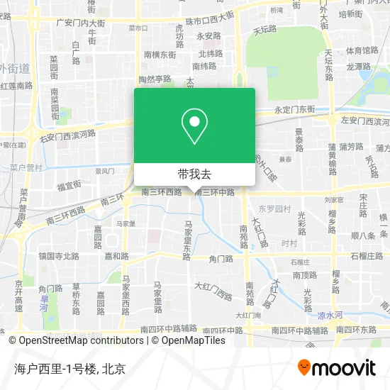 海户西里-1号楼地图