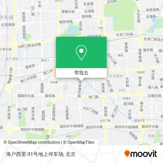 海户西里-31号地上停车场地图