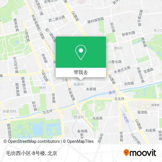 毛坊西小区-8号楼地图